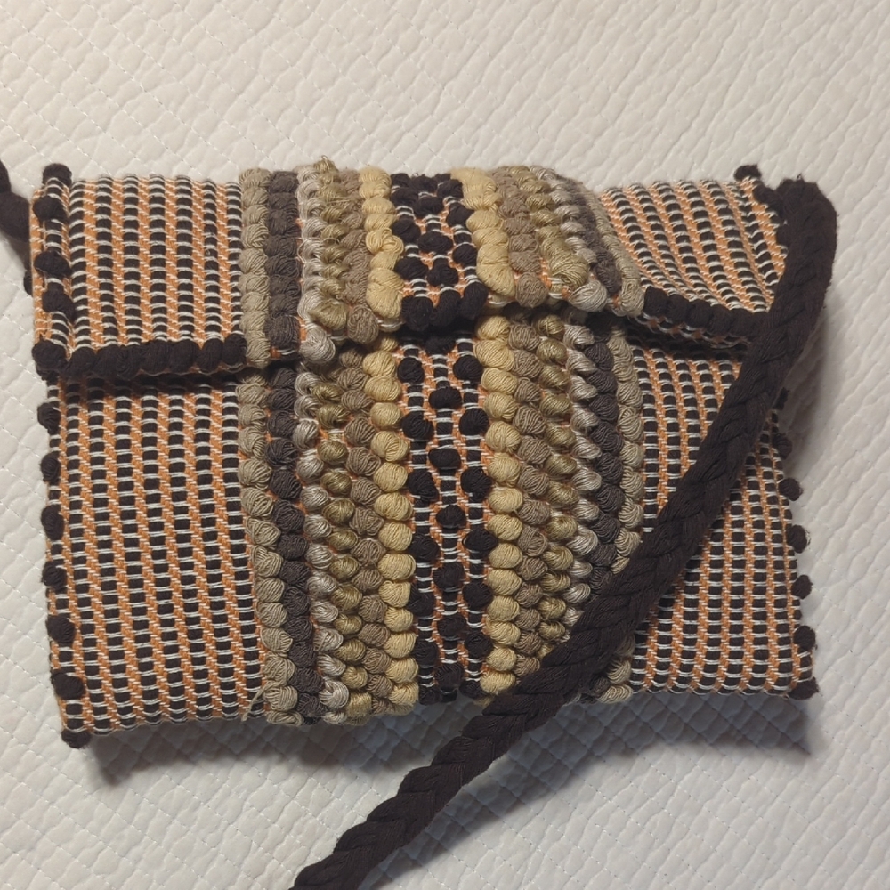 Handcrafted Multicolor Woven Shoulder Bag - Picture 2 of 6